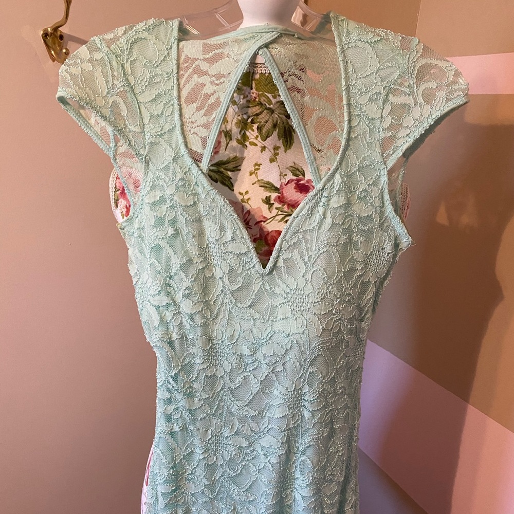 Lace Mint color dress